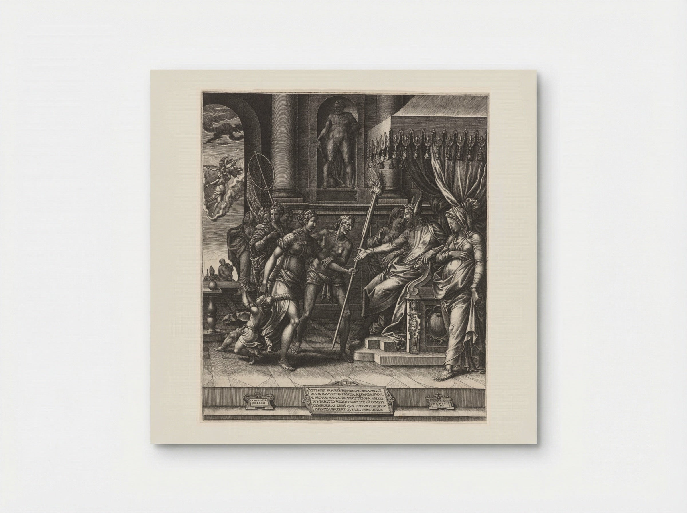 The Calumny of Apelles - Giorgio Ghisi - Poster