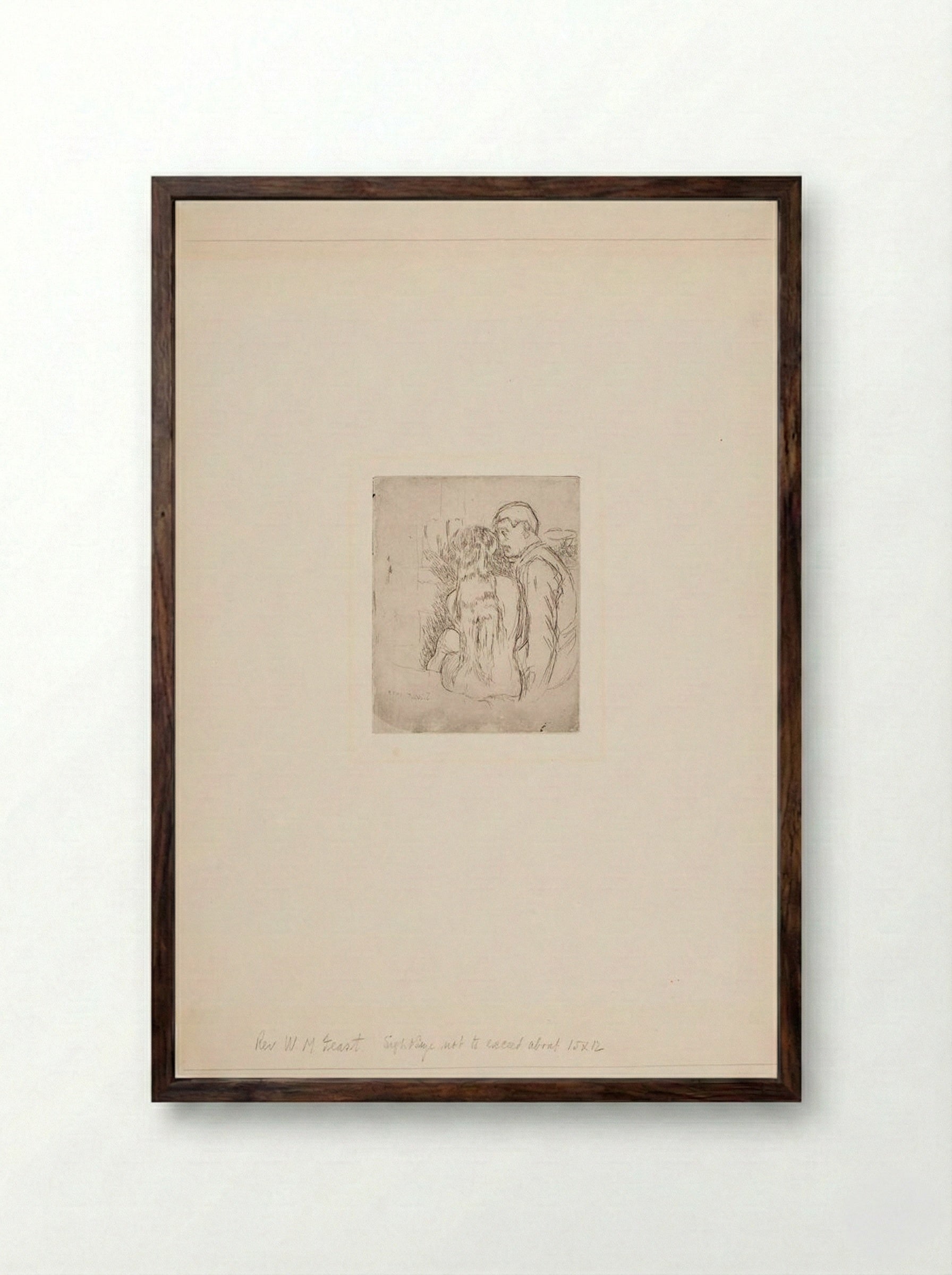 The Camden Town Murder (The Small Plate) - Walter Sickert - Framed Print Dark Wood