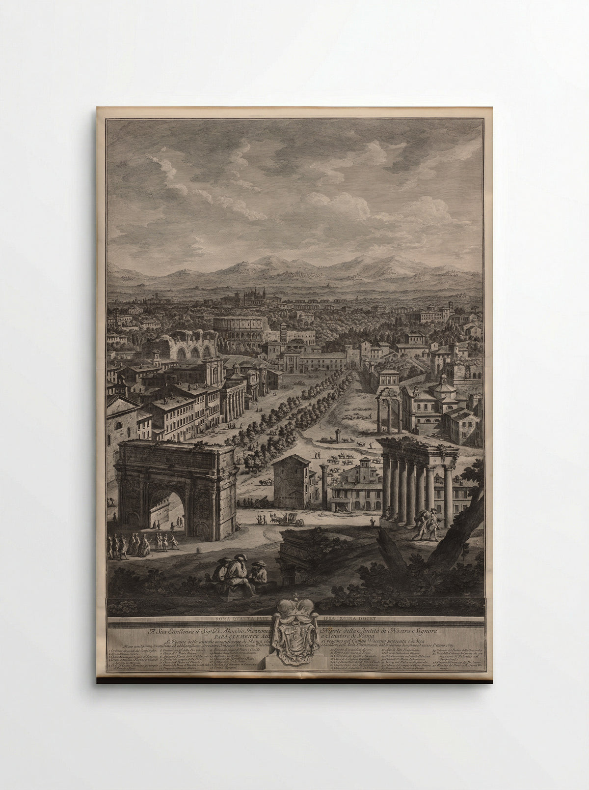 The Campo Vaccino - Giuseppe Vasi - Poster