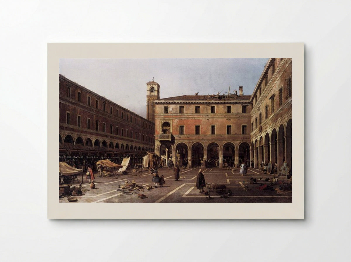 The Campo di Rialto - Canaletto - Poster