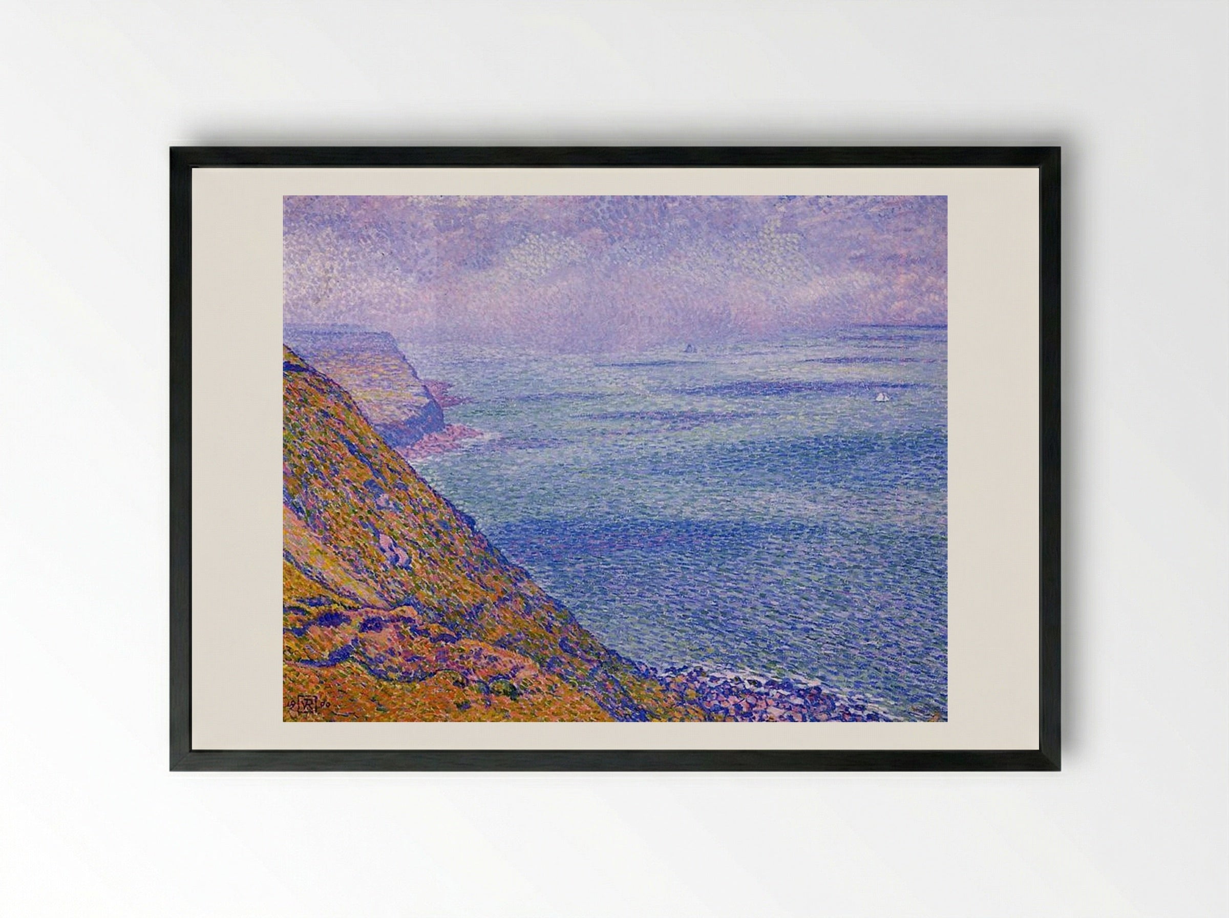 The Cap Gris Nez - Théo van Rysselberghe - Framed Print Black