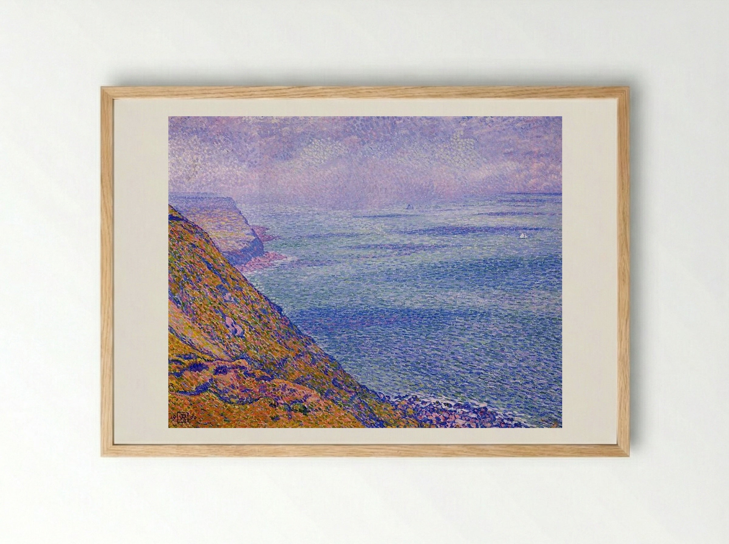 The Cap Gris Nez - Théo van Rysselberghe - Framed Print Wood