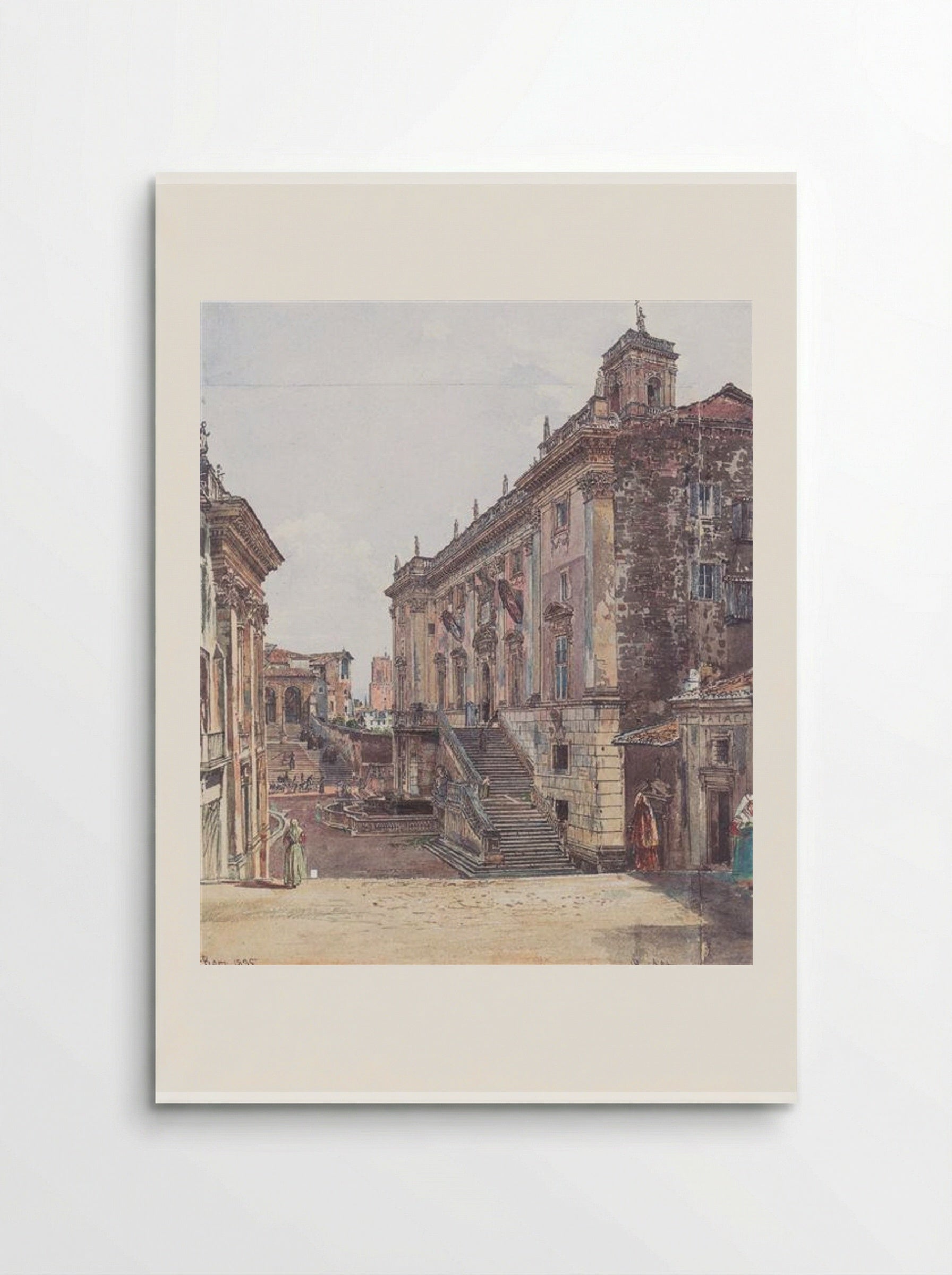 The Capitol in Rome - Rudolf von Alt - Poster