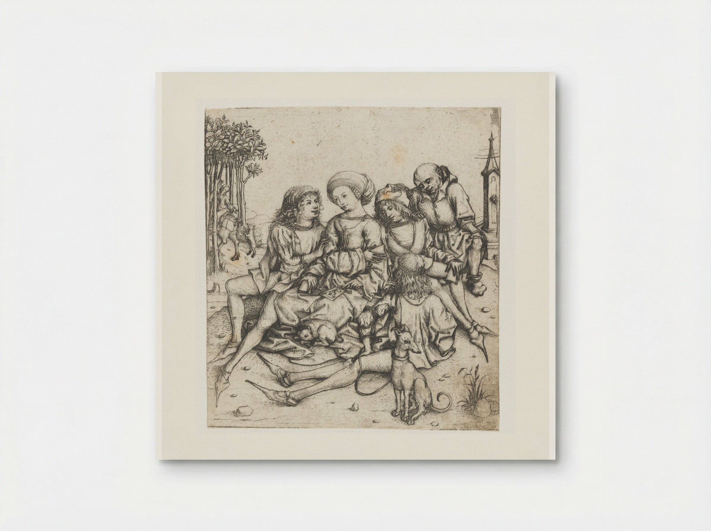 The Card Players - Master of the Amsterdam Cabinet - Poster