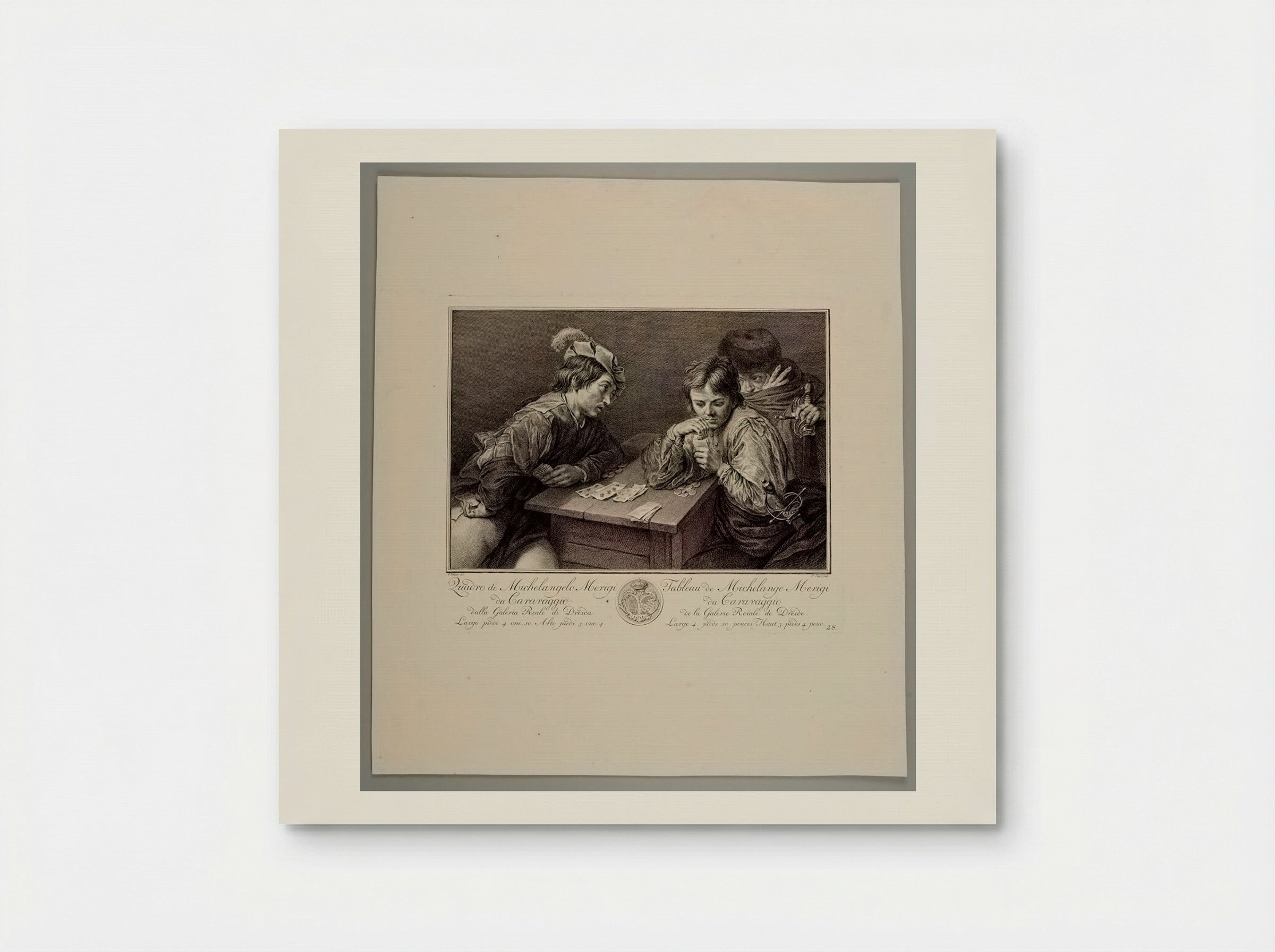 The Cardsharps (After Caravaggio) - Pieter Tanjé - Poster