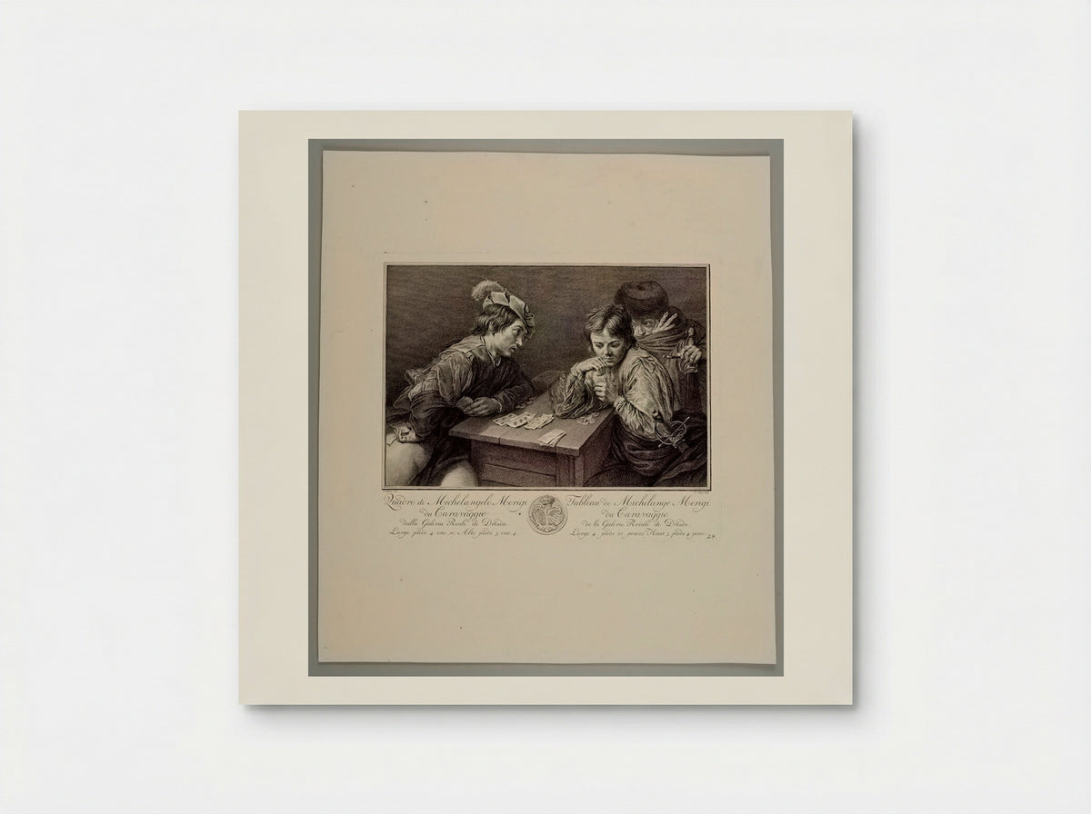 The Cardsharps (After Caravaggio) - Pieter Tanjé - Poster