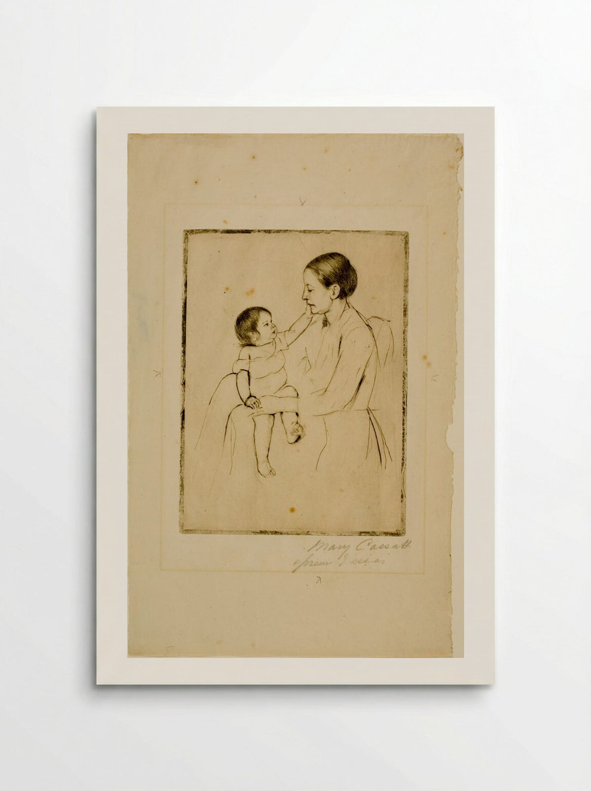 The Caress - Mary Cassatt - Poster