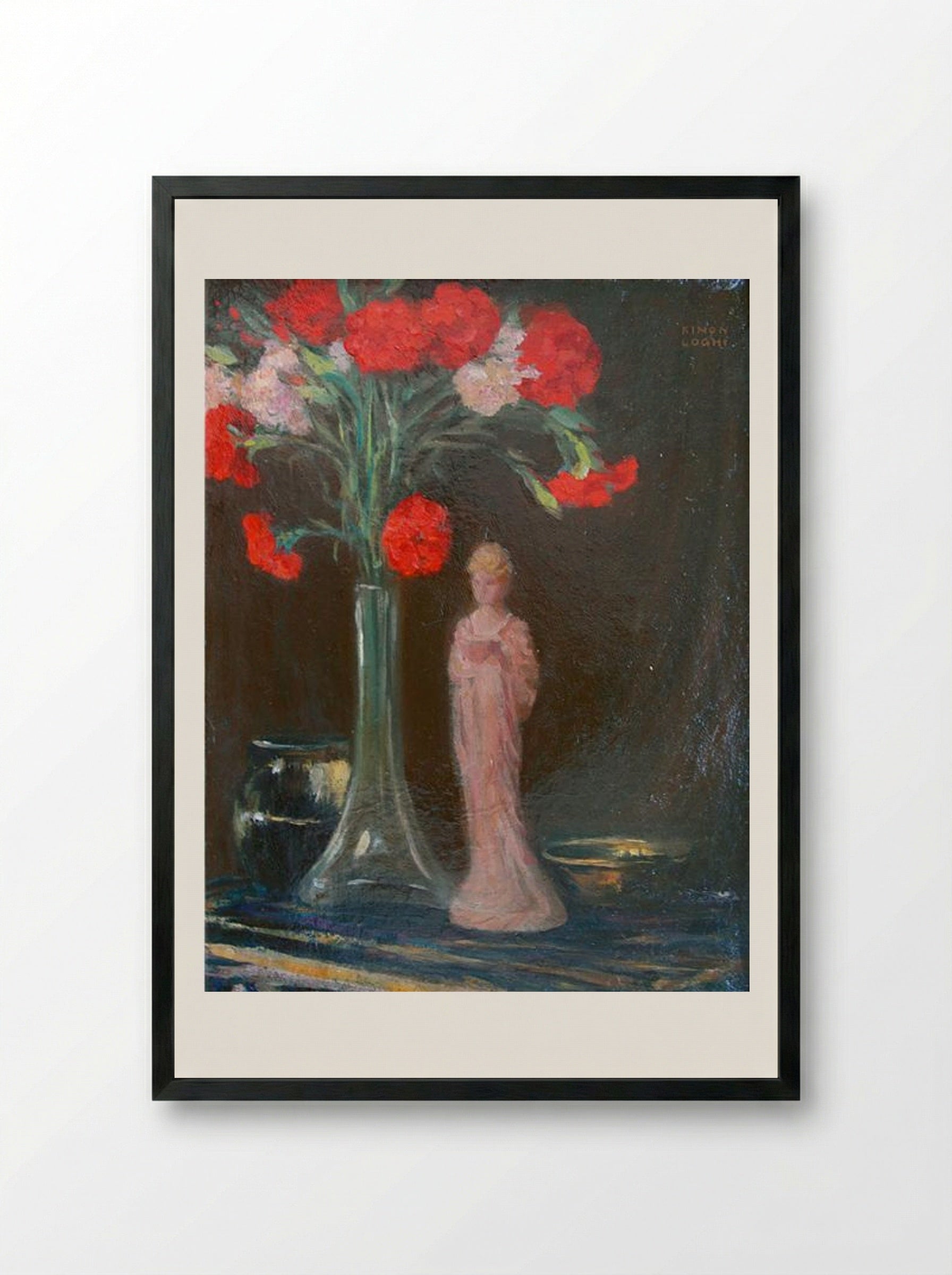 The Carnations - Kimon Loghi - Framed Print Black