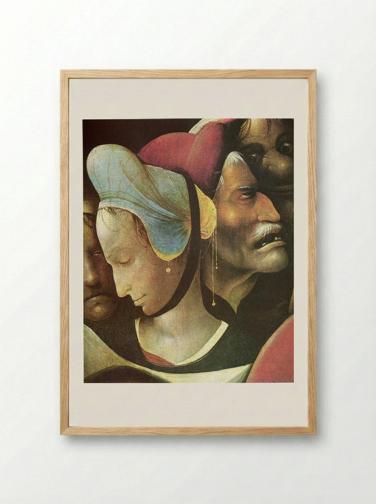 The Carrying of the Cross (Detail) - Hieronymus Bosch - Framed Print Wood