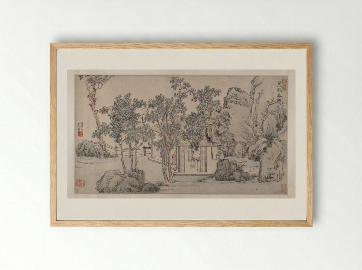 The Cassia Grove Studio - Wen Zhengming - Framed Print Wood