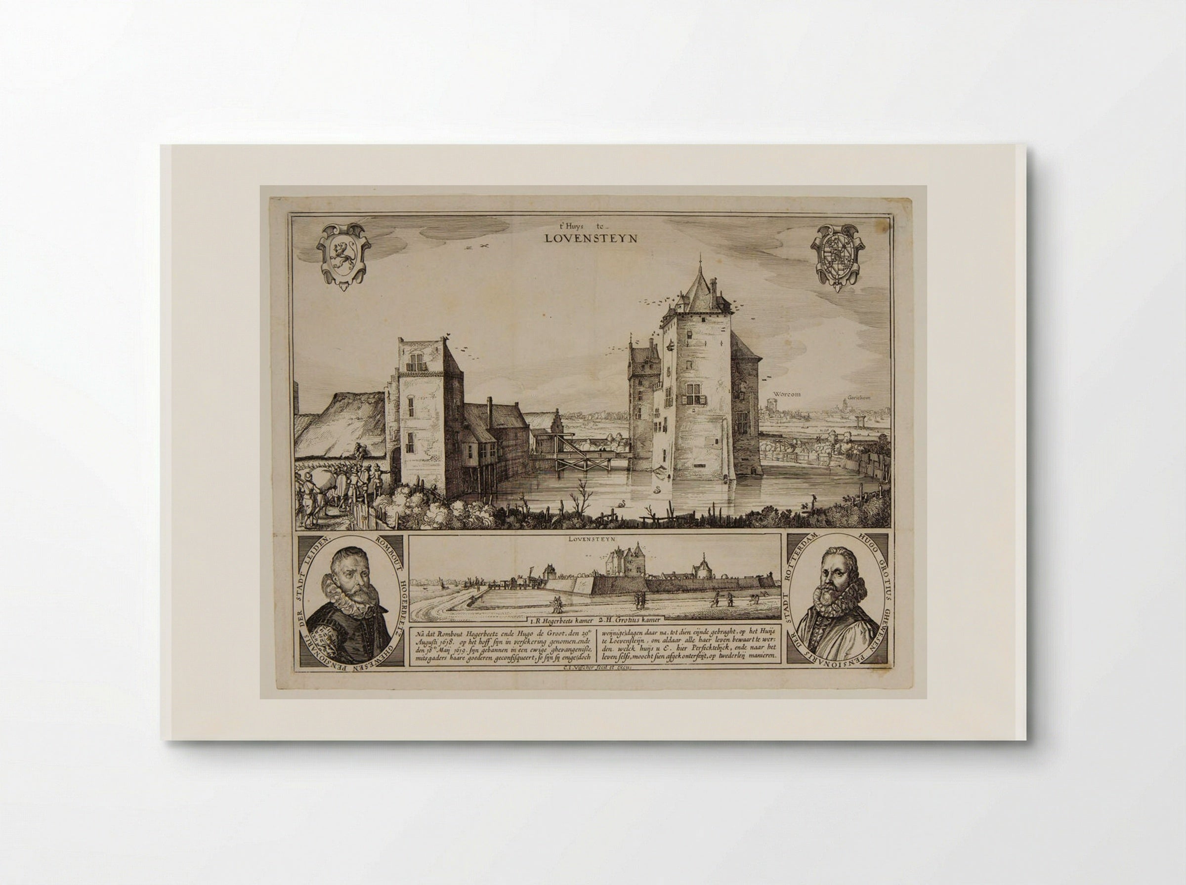 The Castle of Loevesteyn - Claes Jansz. Visscher - Poster