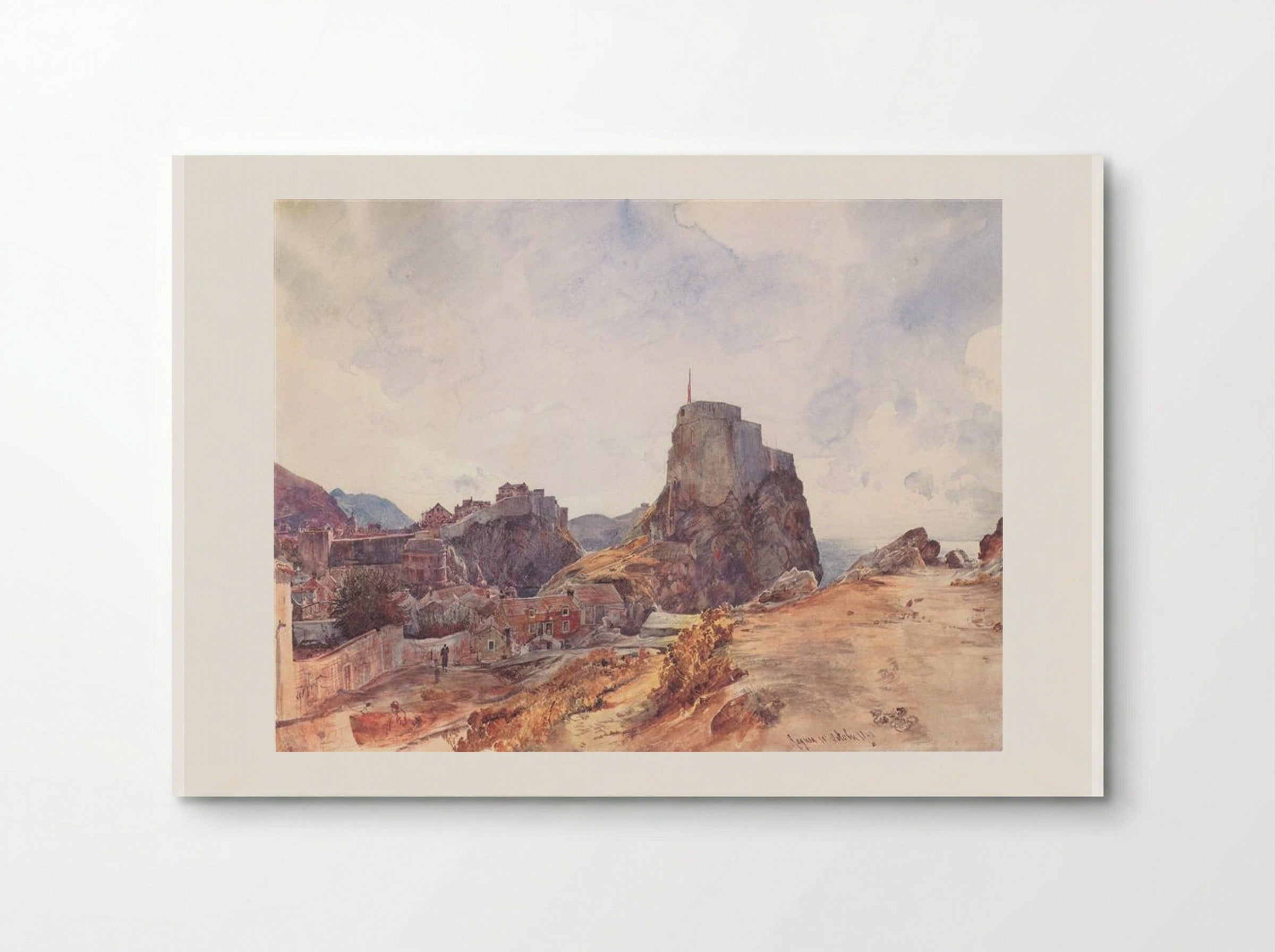 The Castle of San Lorenzo in Ragusa - Rudolf von Alt - Poster
