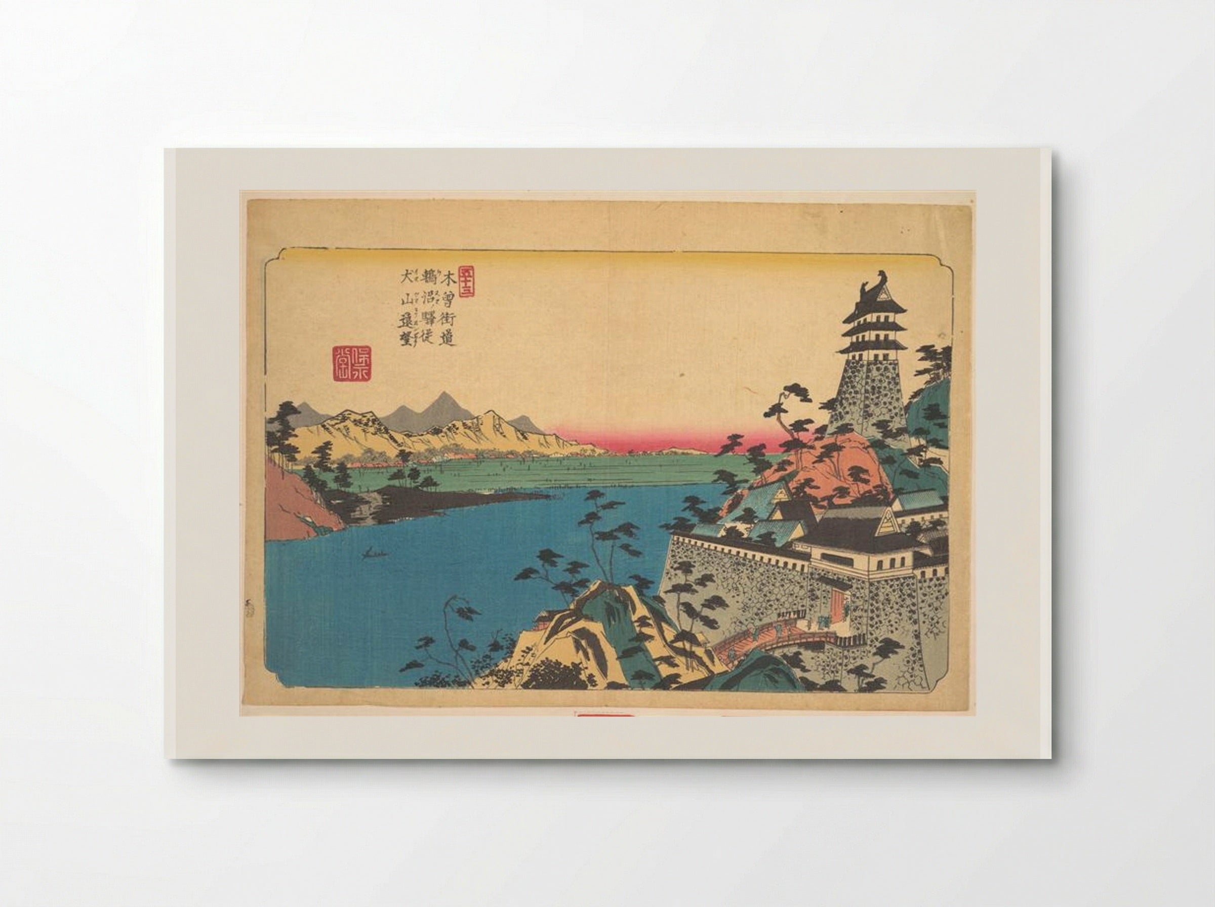 The Castle of Unuma - Keisai Eisen - Poster