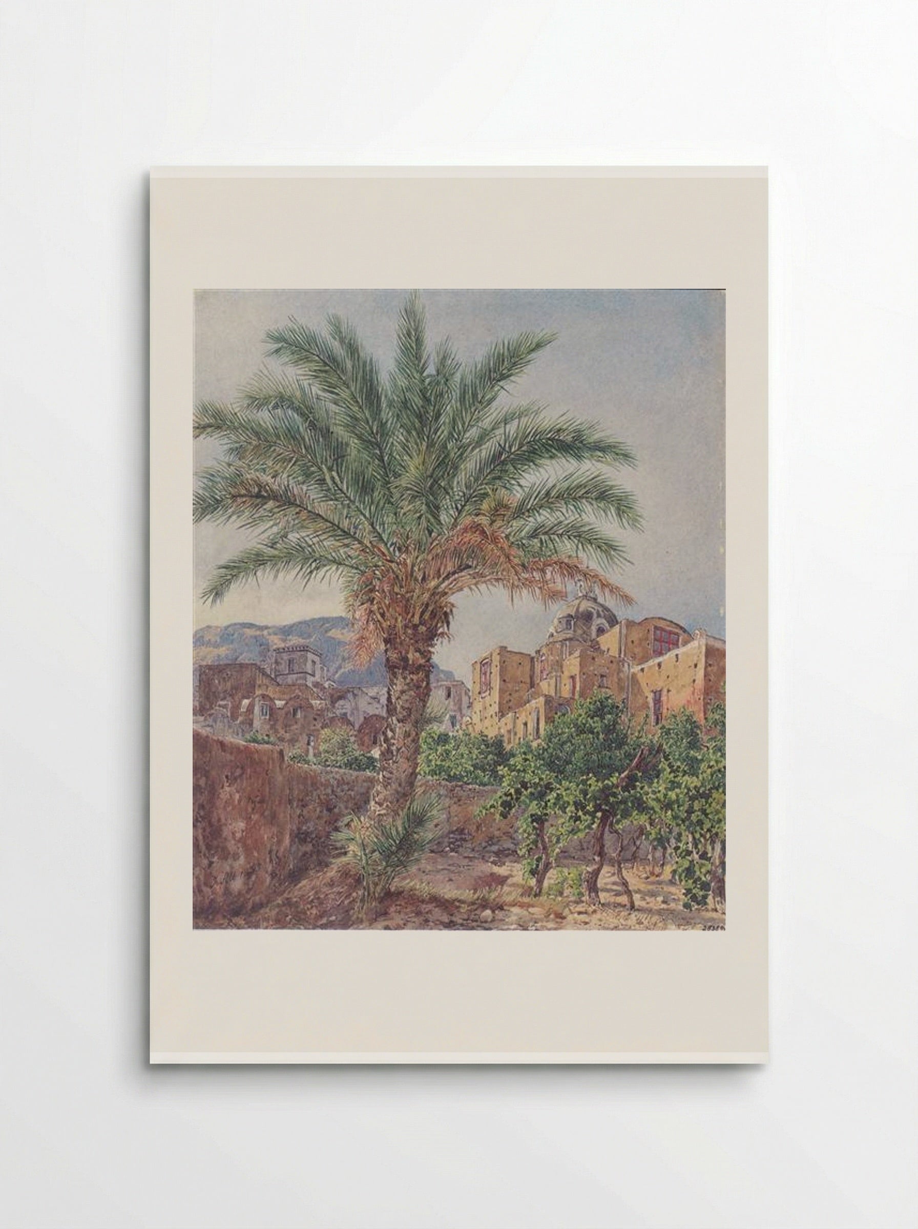 The Cathedral of Capri - Rudolf von Alt - Poster