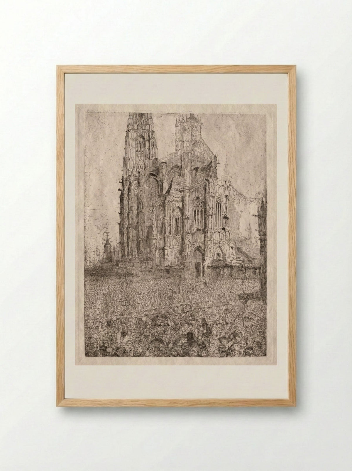 The Cathedral - James Ensor - Framed Print Wood