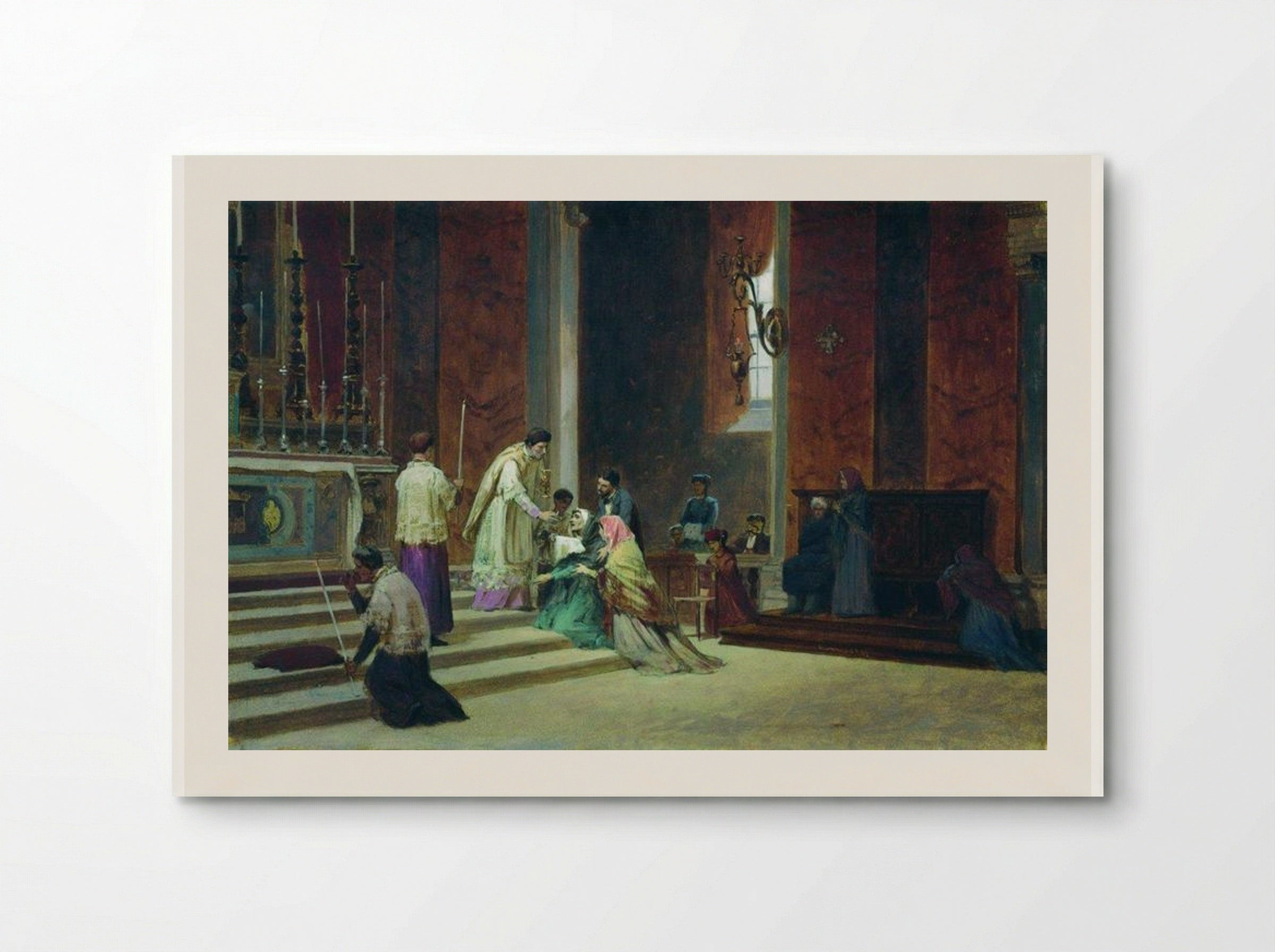The Catholic Mass - Fyodor Bronnikov - Poster