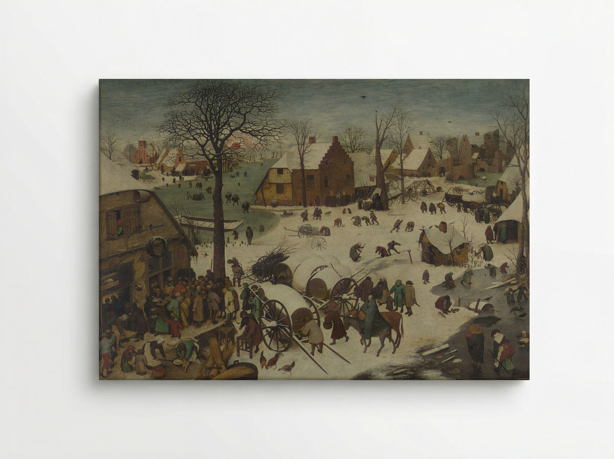 The Census at Bethlehem - Pieter Bruegel the Elder - Canvas