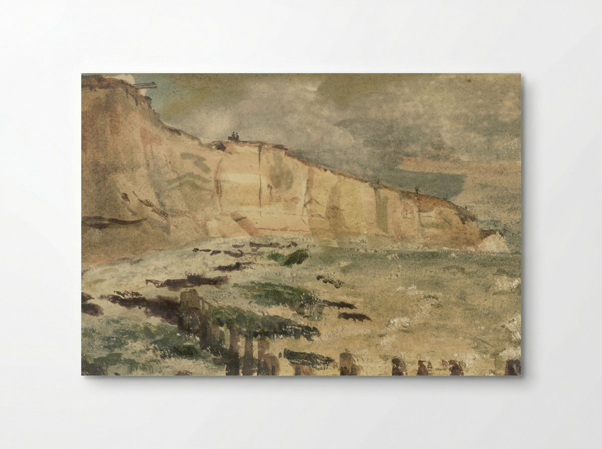 The Chalk Cliffs at Dieppe - Eugène Delacroix - Poster