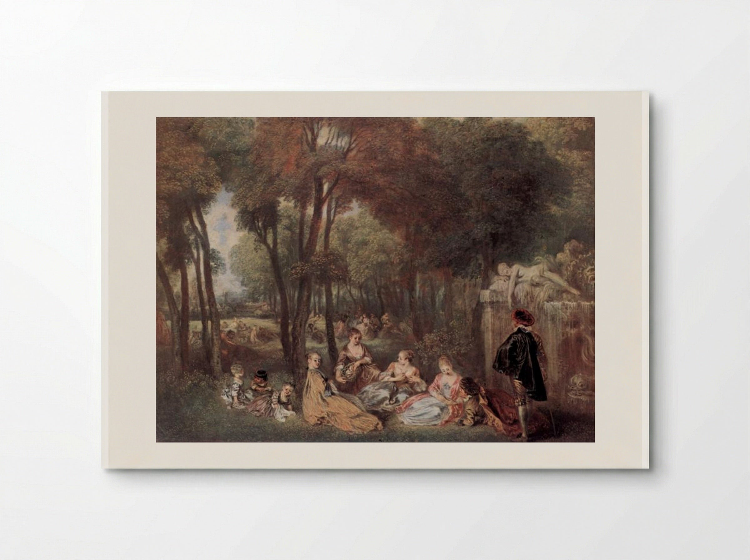 The Champs-Élysées - Antoine Watteau - Poster