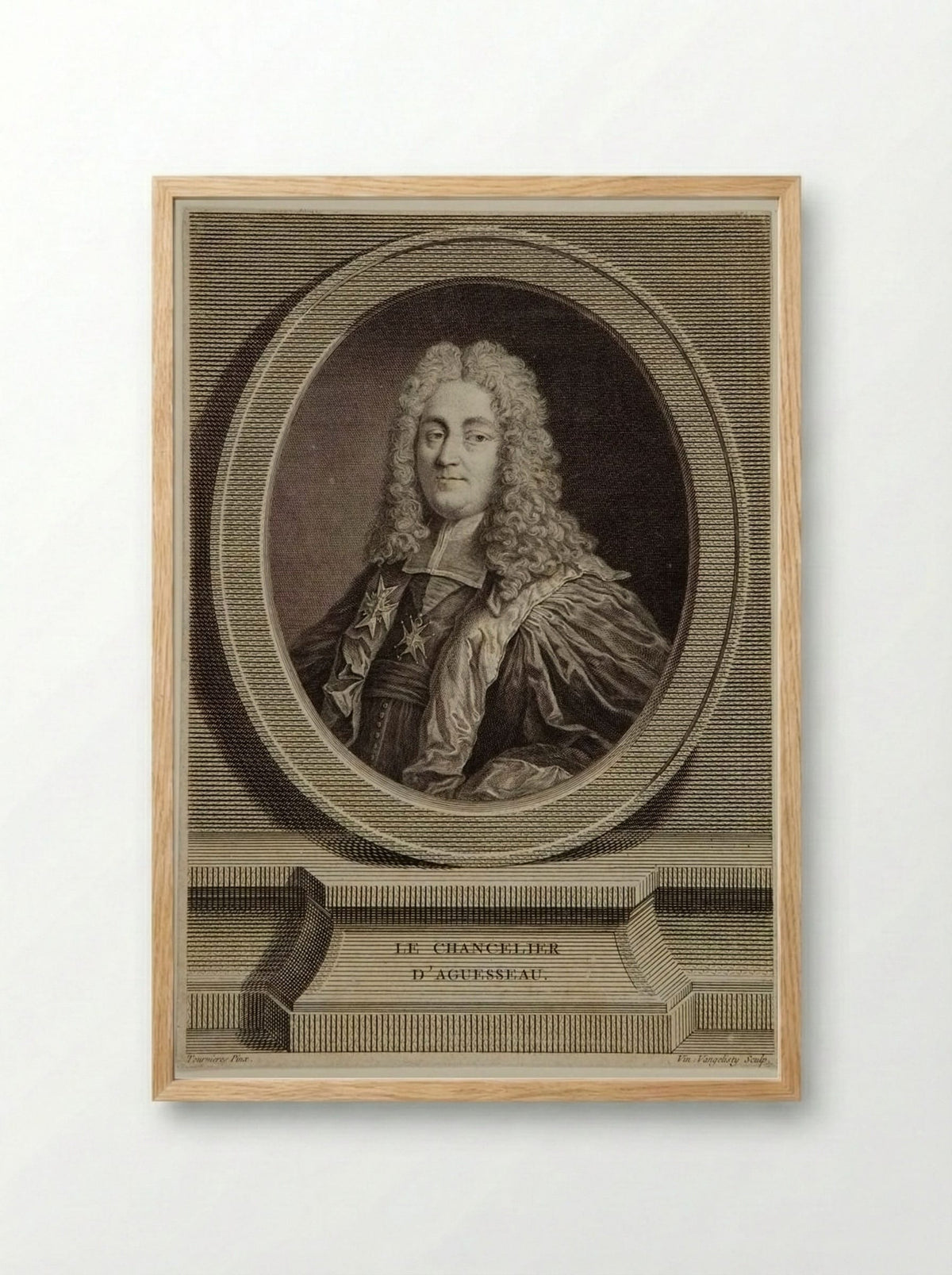 The Chancellor of Aguesseau - Vincenzo Vangelisti - Framed Print Wood