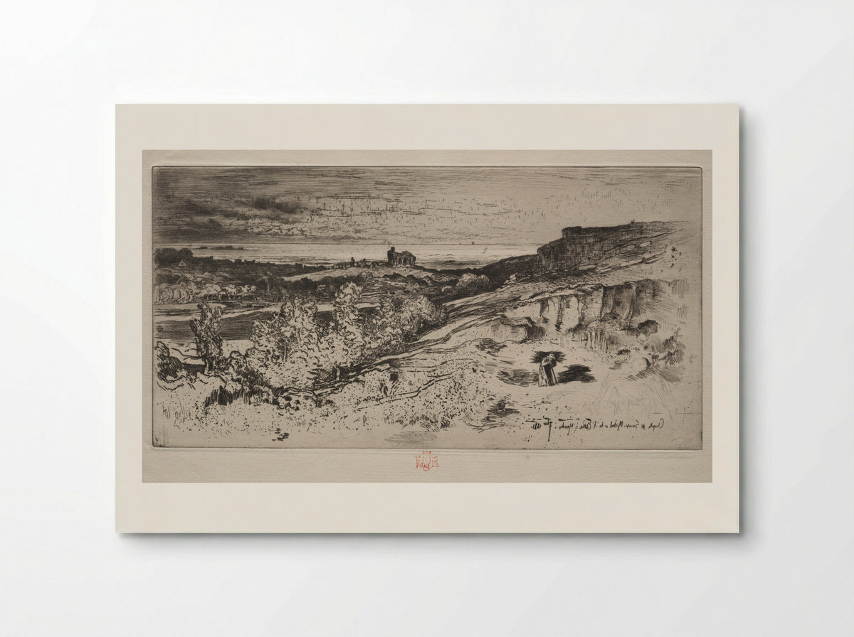 The Chapel Saint-Michel at l'Estre - Félix Hilaire Buhot - Poster