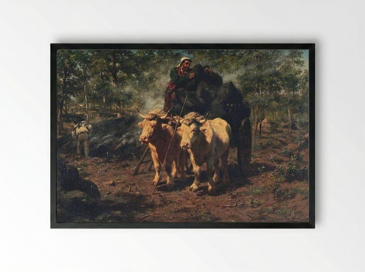 The Charcoal Burners - Rosa Bonheur - Framed Print Black