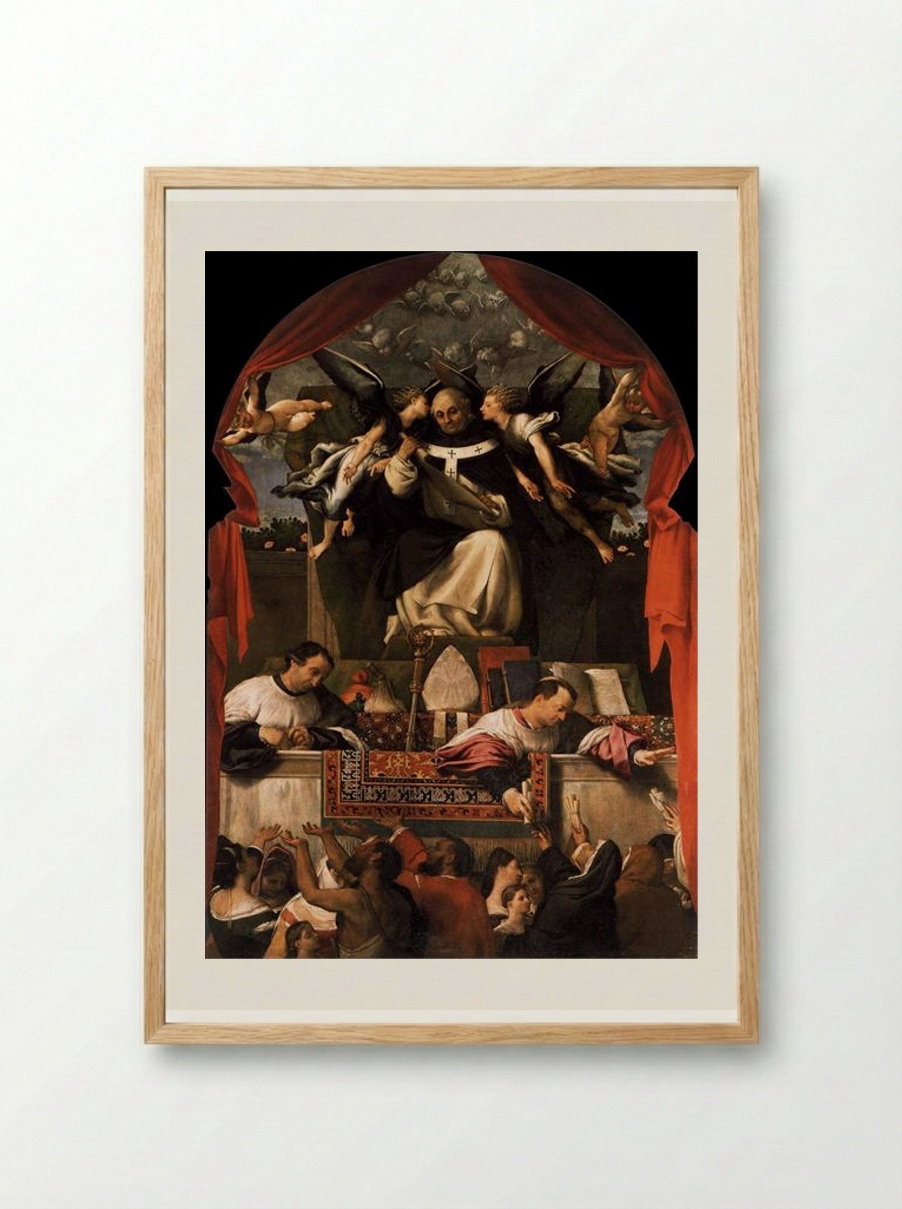 The Charity of St. Anthony - Lorenzo Lotto - Framed Print Wood