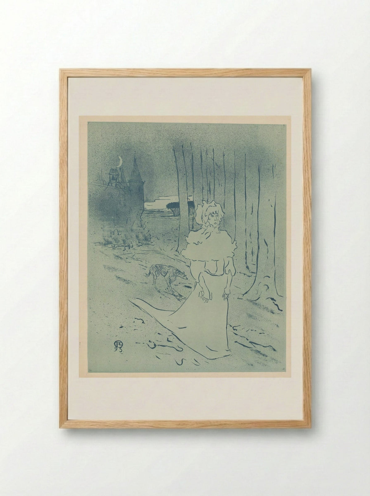 The Chatelaine (The Tocsin) - Henri de Toulouse-Lautrec - Framed Print Wood