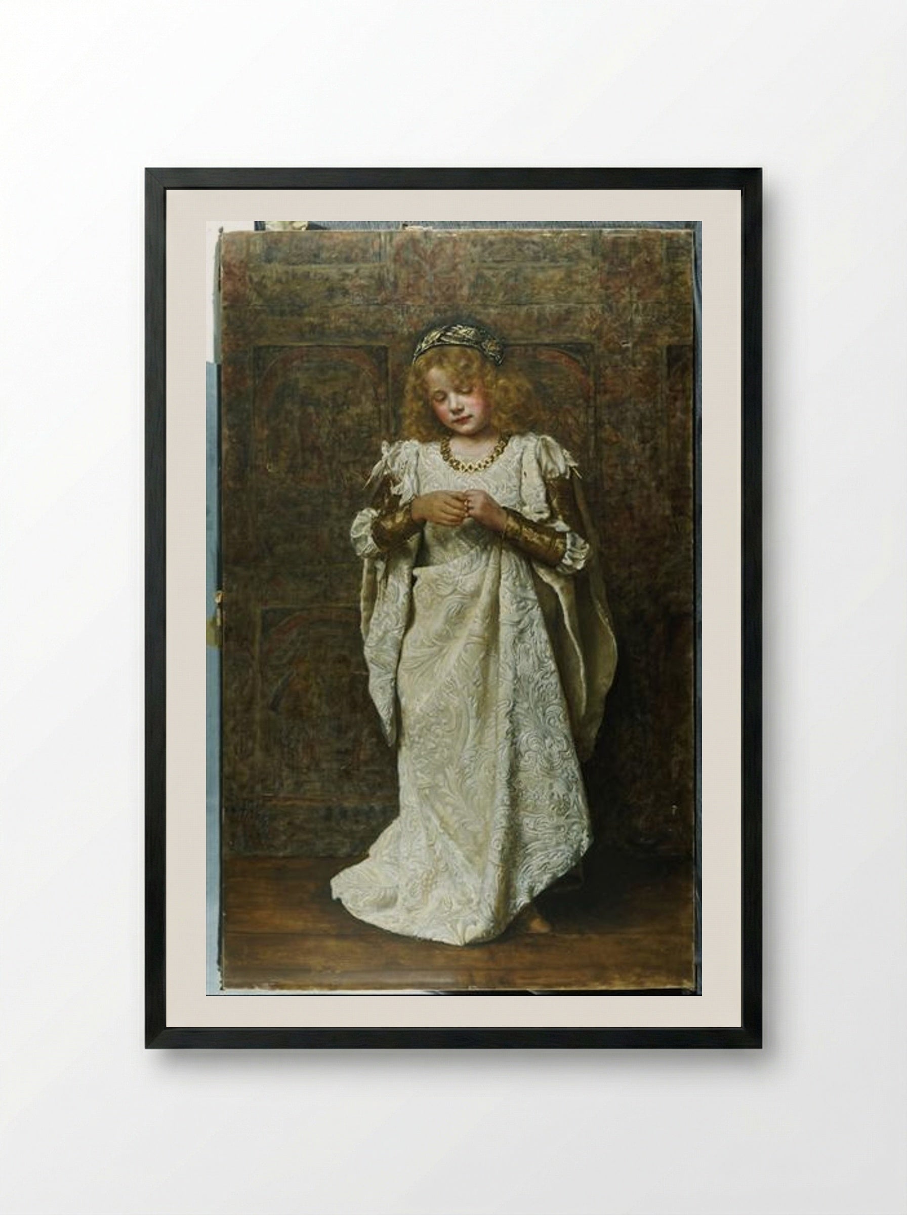 The Child Bride - John Collier - Framed Print Black