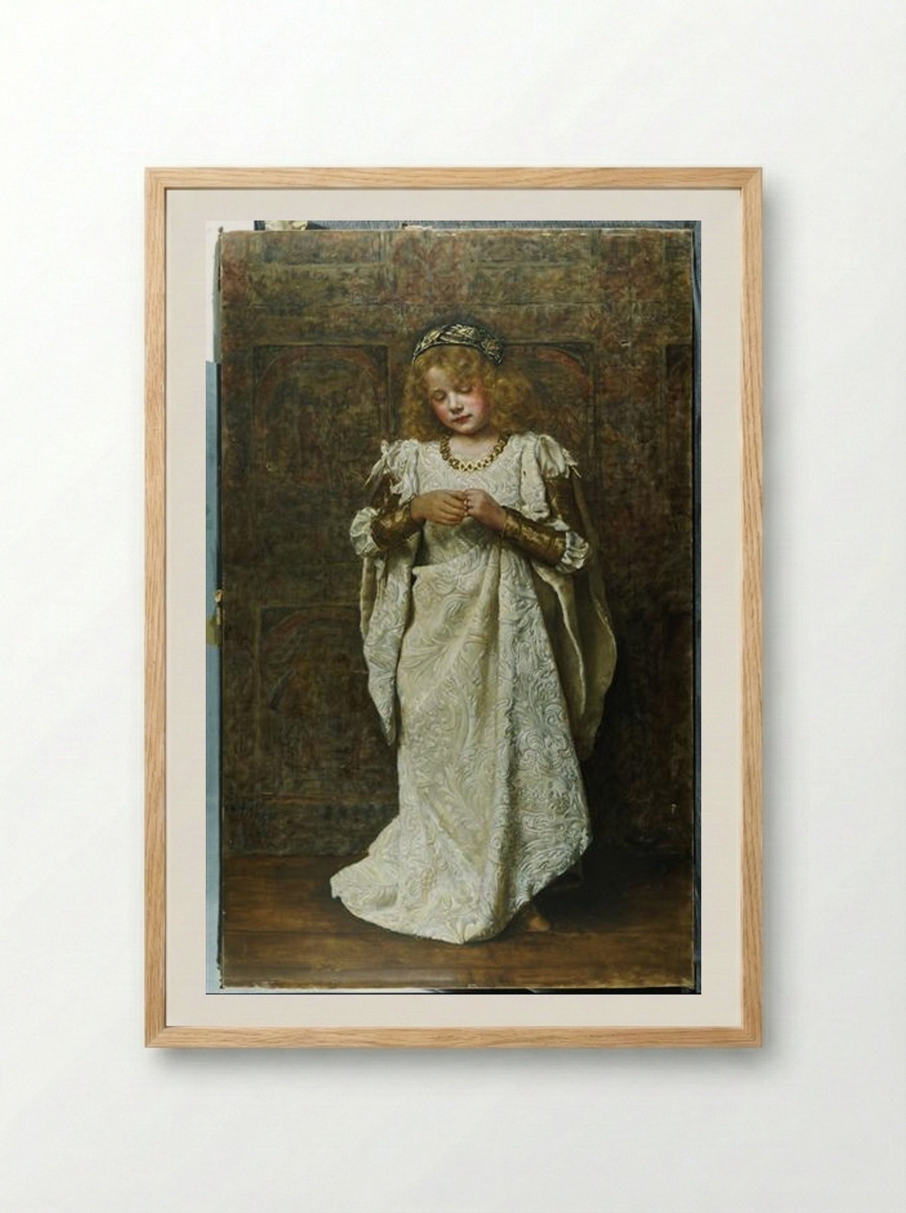 The Child Bride - John Collier - Framed Print Wood