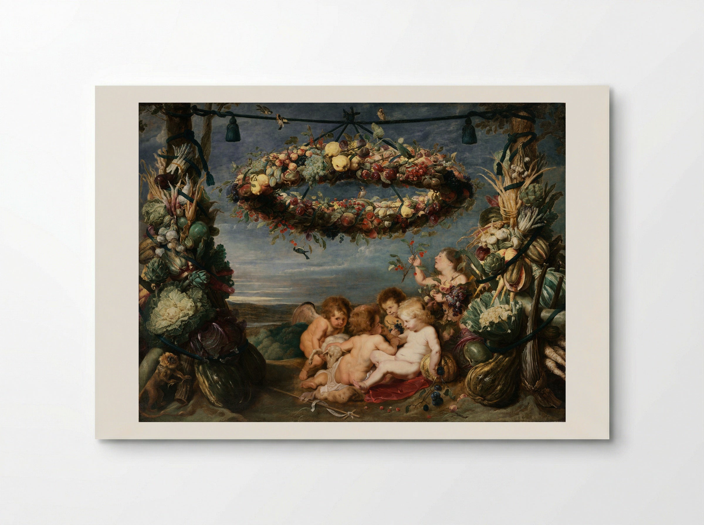 The Christ Child with the Infant Saint John the Baptist and Angels - Frans Snyders - Poster