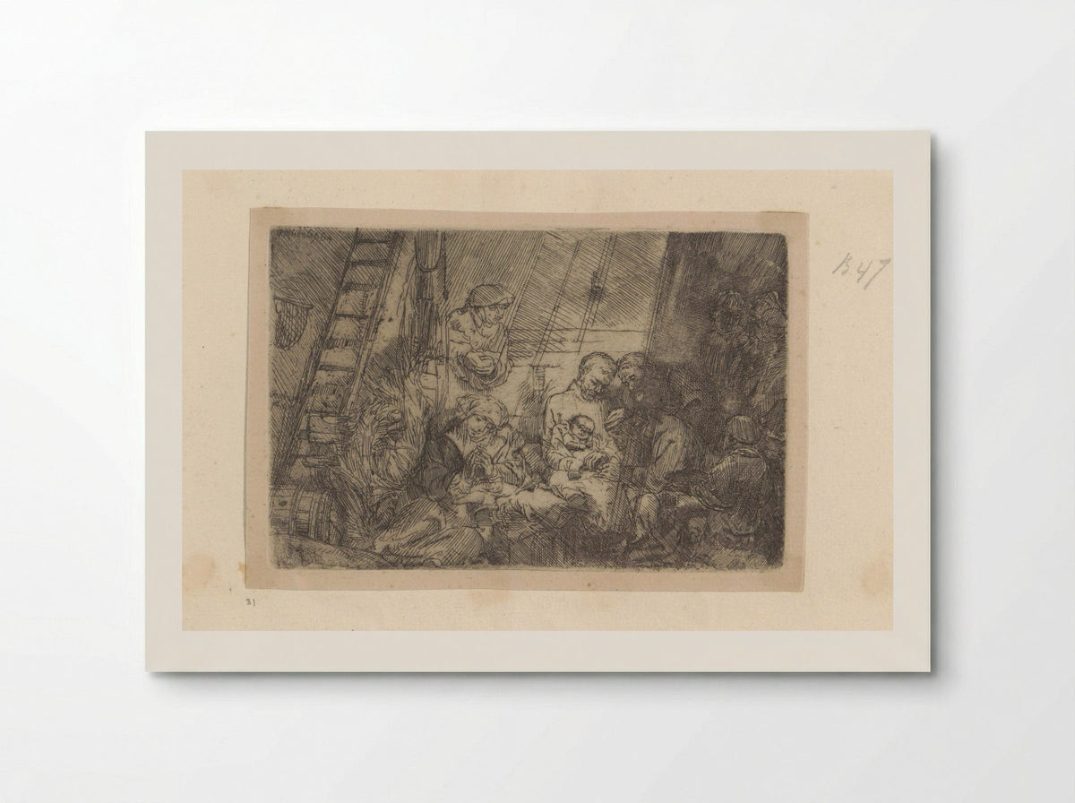 The Circumcision in the Stable - Rembrandt van Rijn - Poster