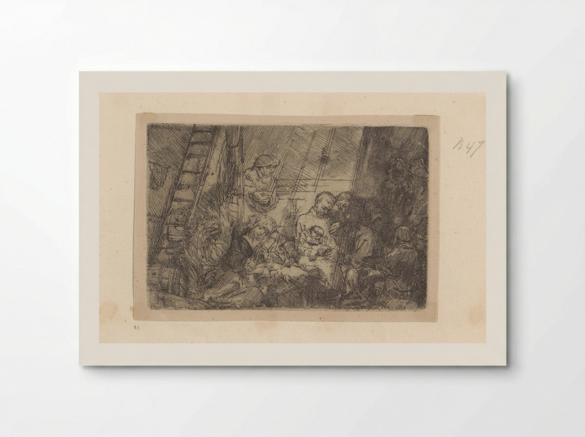 The Circumcision in the Stable - Rembrandt van Rijn - Poster
