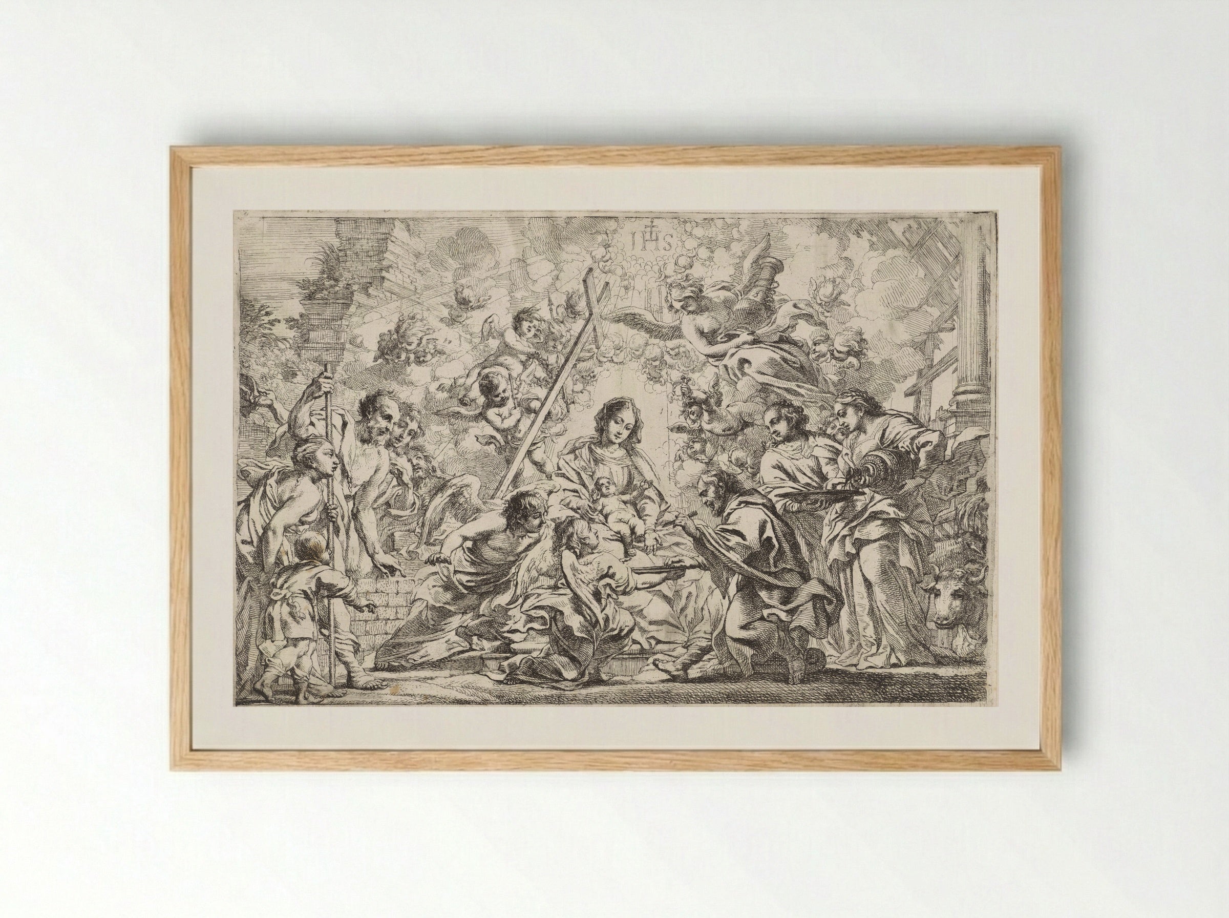The Circumcision of Christ - Cornelis Schut (I) - Framed Print Wood