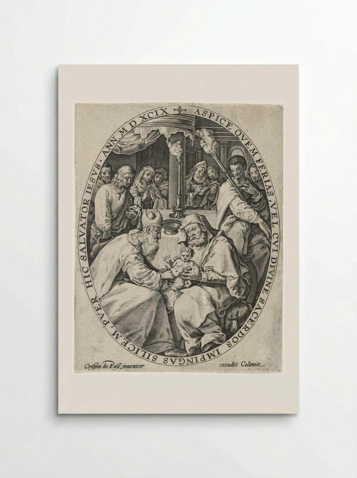 The Circumcision of Christ - Crispijn van de Passe (I) - Poster