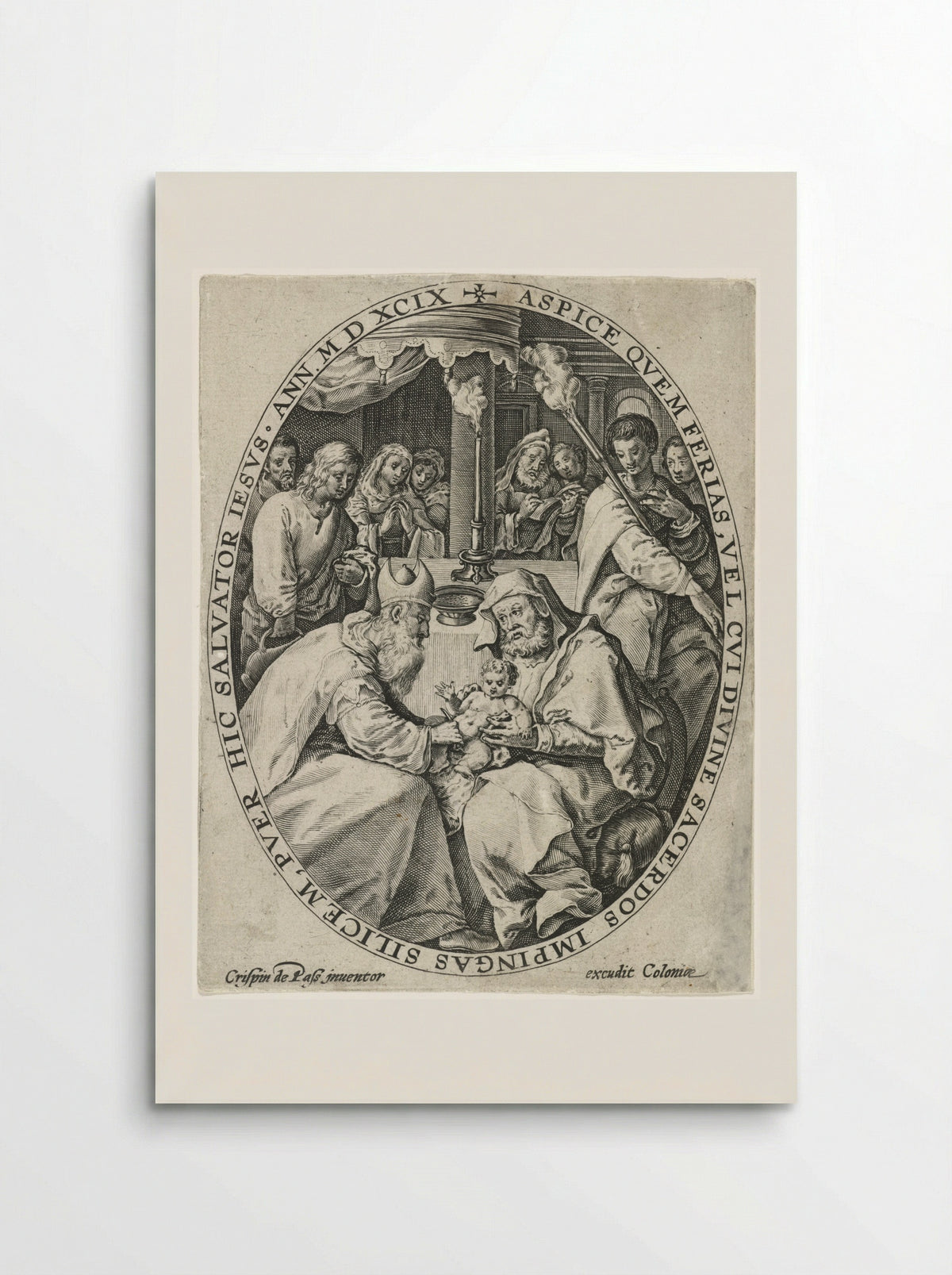 The Circumcision of Christ - Crispijn van de Passe (I) - Poster