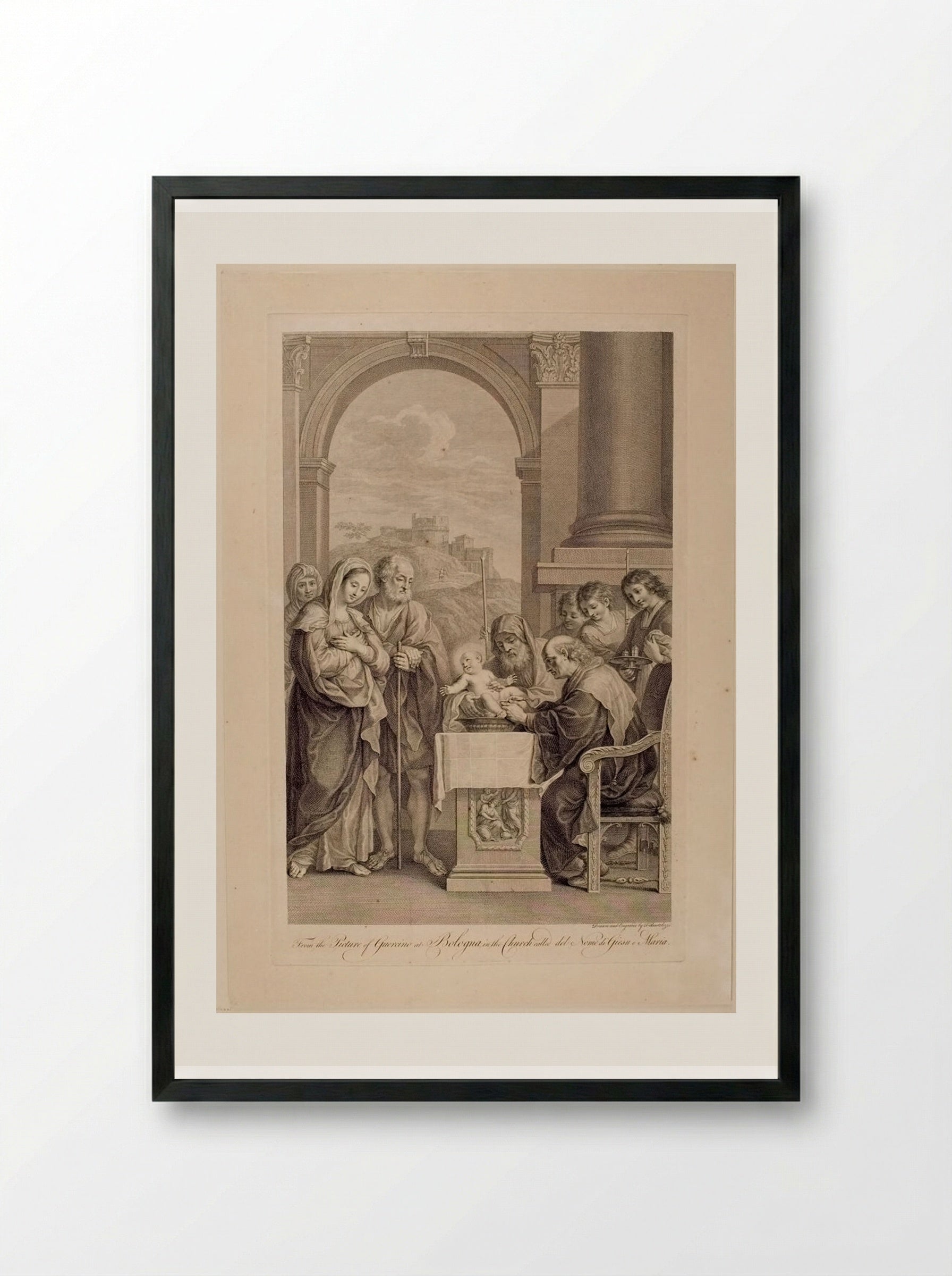 The Circumcision - Francesco Bartolozzi - Framed Print Black