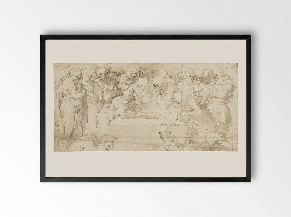 The Circumcision - Giovanni Francesco Bezzi - Framed Print Black