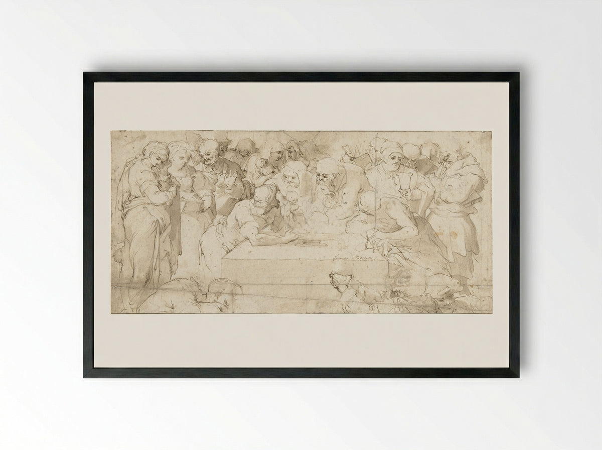The Circumcision - Giovanni Francesco Bezzi - Framed Print Black