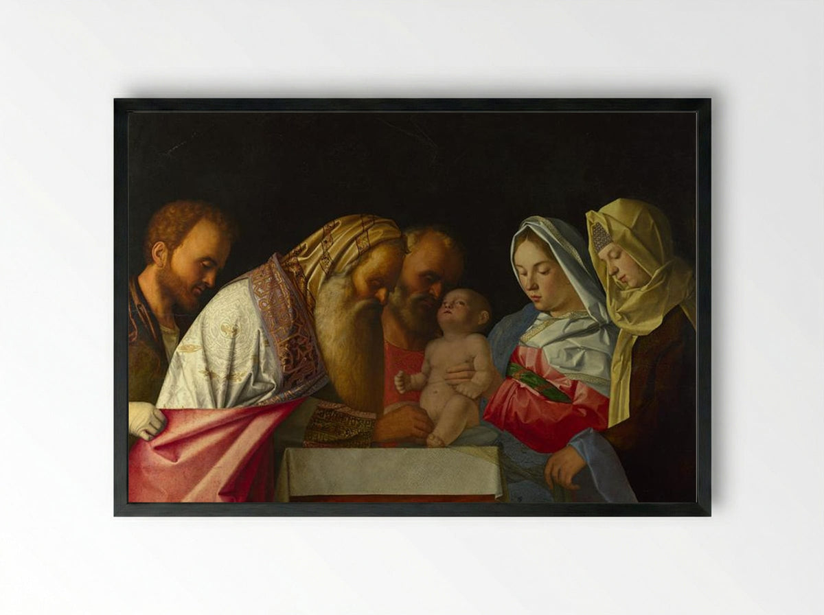 The Circumcision - Giovanni Bellini - Framed Print Black