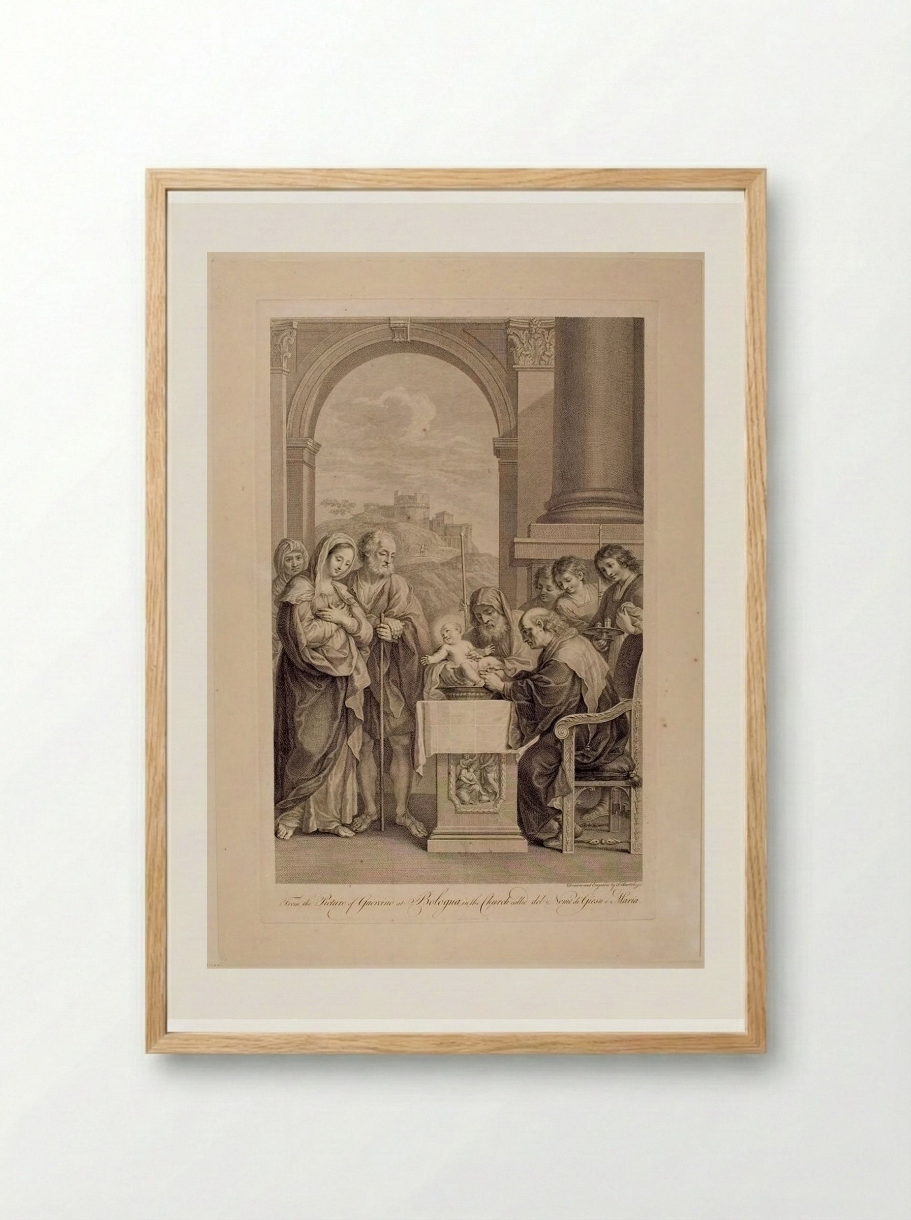 The Circumcision - Francesco Bartolozzi - Framed Print Wood