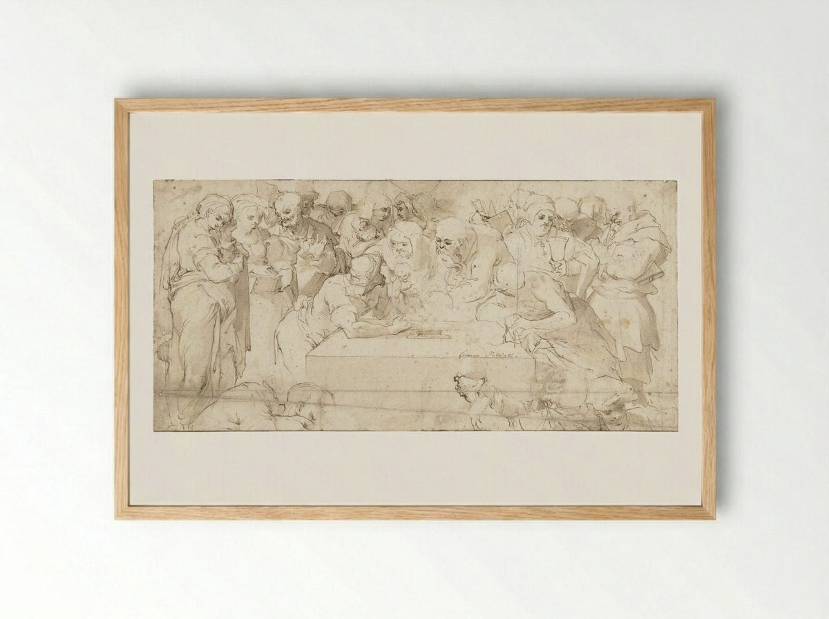 The Circumcision - Giovanni Francesco Bezzi - Framed Print Wood