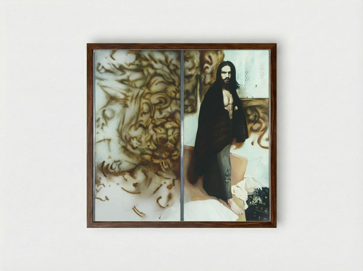 The Citizen - Richard Hamilton - Framed Print Dark Wood