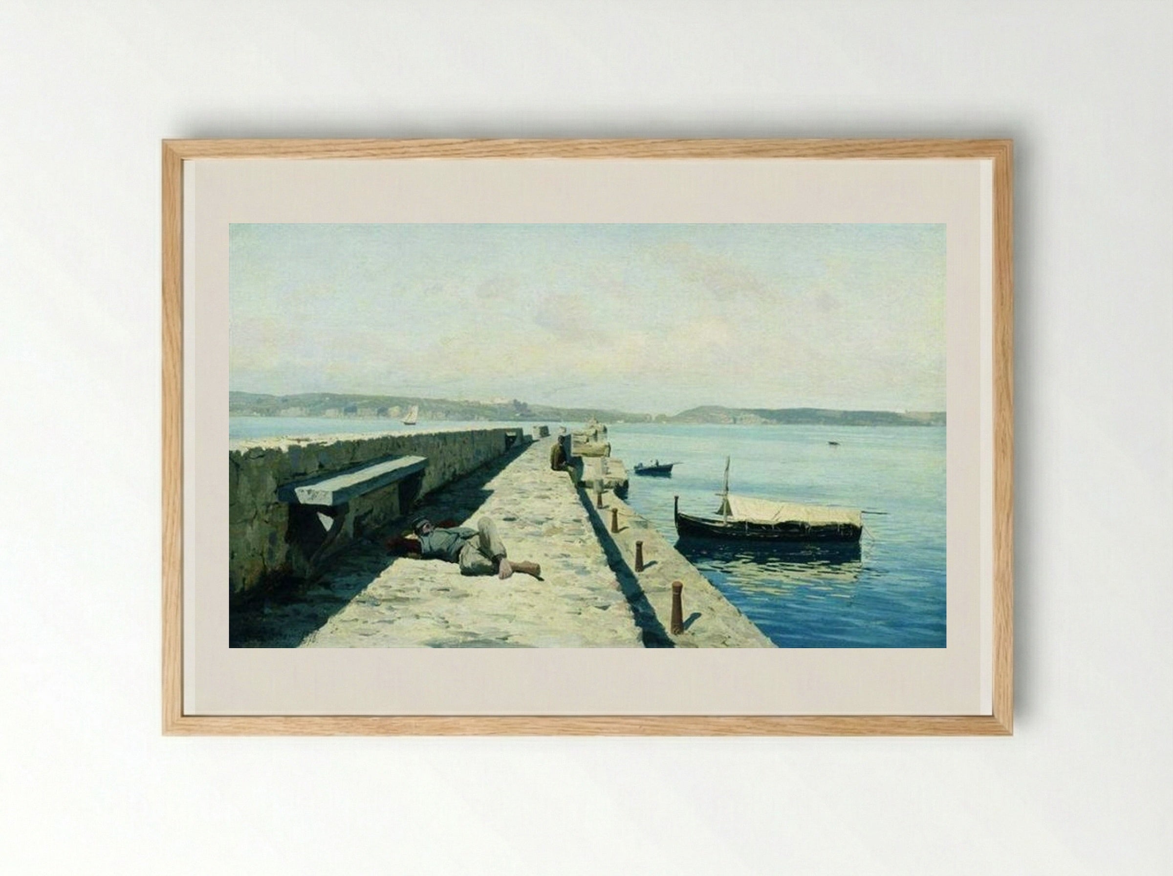 The City Pozzuoli near Naples - Volodymyr Orlovsky - Framed Print Wood