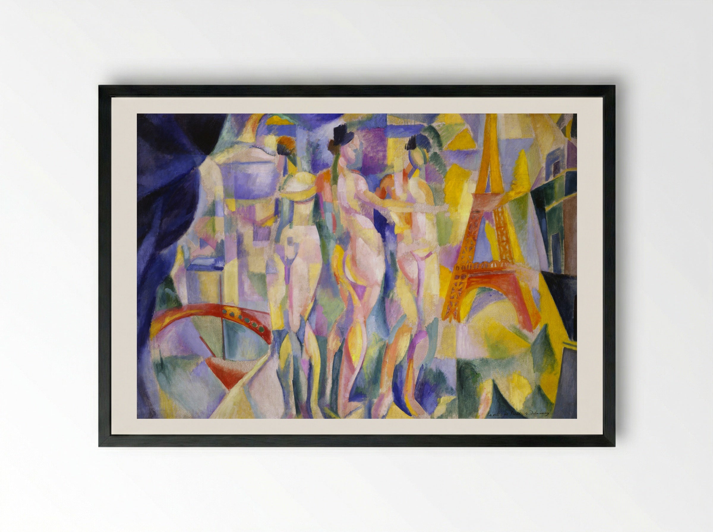 The City of Paris - Robert Delaunay - Framed Print Black