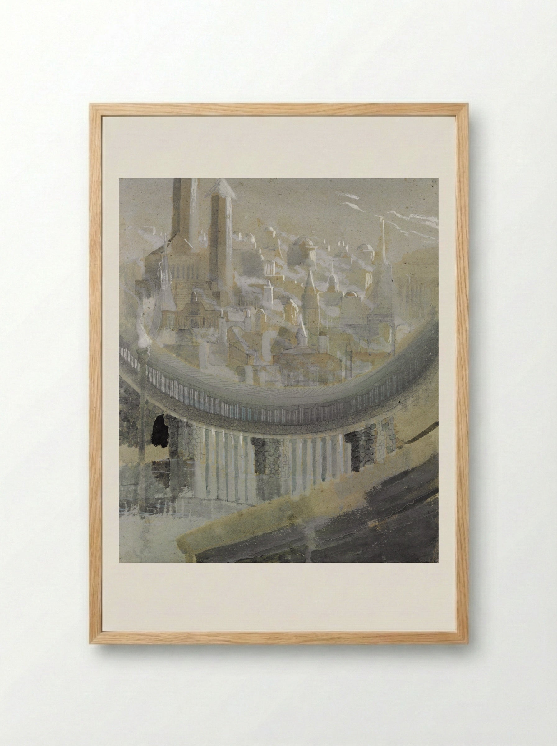 The City - Mikalojus Konstantinas Čiurlionis - Framed Print Wood