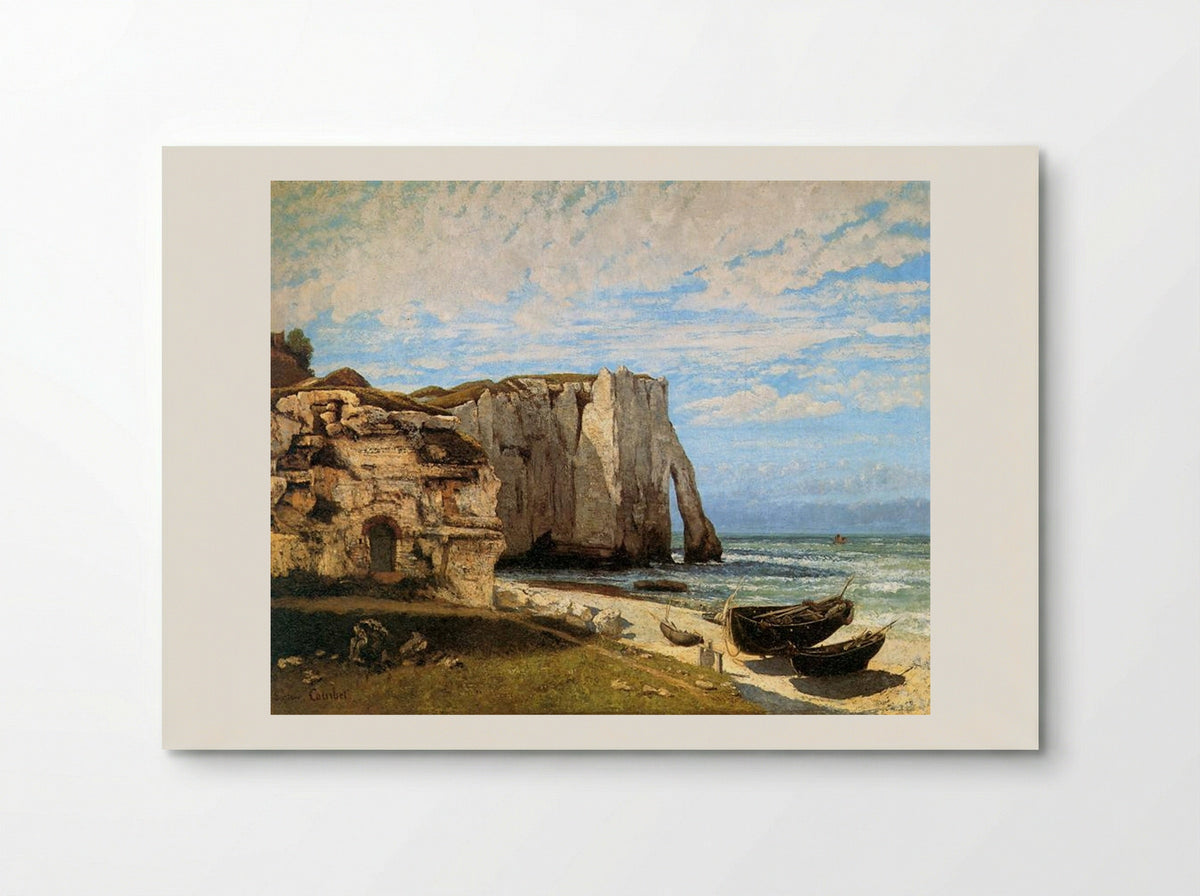 The Cliffs at Etretat - Gustave Courbet - Poster