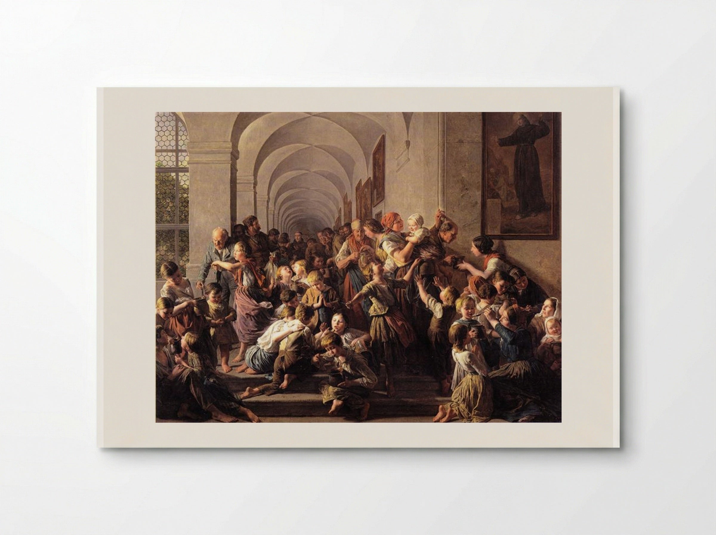 The Cloister Soup - Ferdinand Georg Waldmüller - Poster