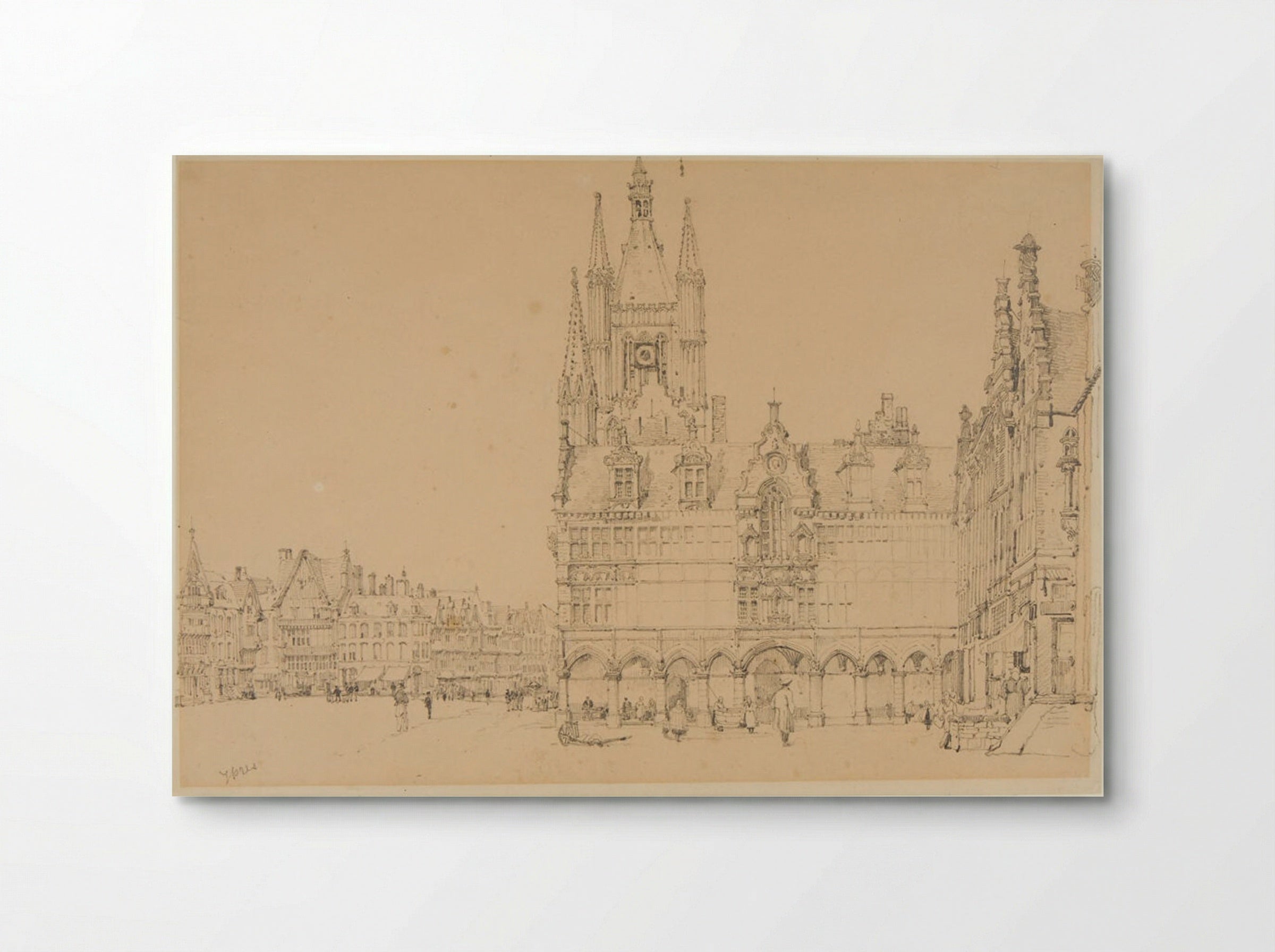 The Cloth Hall, Ypres - Samuel Prout - Poster