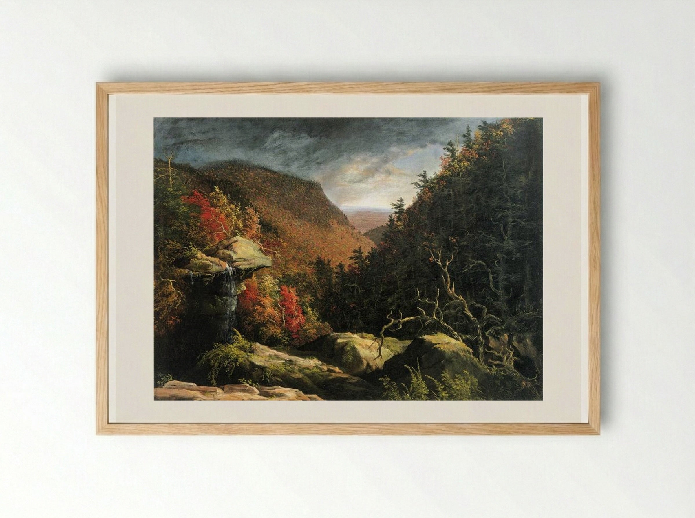 The Clove, Catskills - Thomas Cole - Framed Print Wood